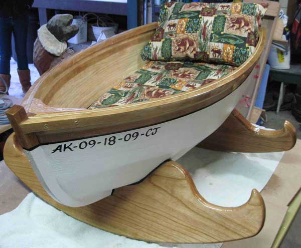 Wooden Boat Baby Cradle Plans Building row boat bed | Crazy Aunt Purl