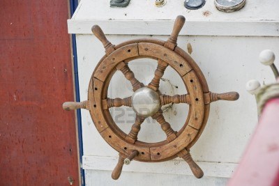Wooden Boat Steering Wheel