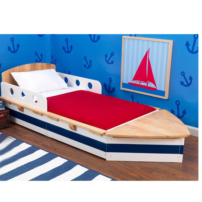 Wooden Boat Toddler Bed