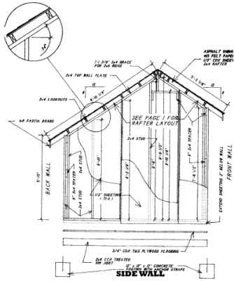 saltbox shed plans build your own storage shed small storage shed ...