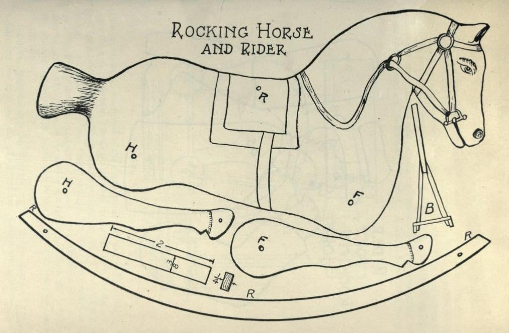 Wood Rocking Horse Pattern | How To build an Easy DIY Woodworking 