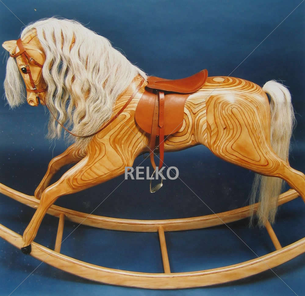 Large Wooden Rocking Horse