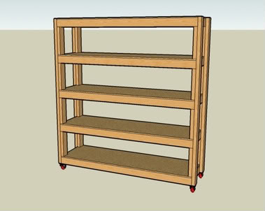 Wood Garage Storage Shelf Plans