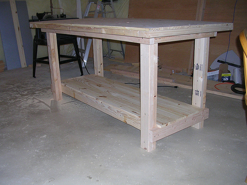 Custom Wood Shop Work Bench