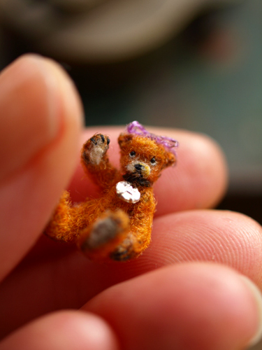 Hand sewn miniature bear