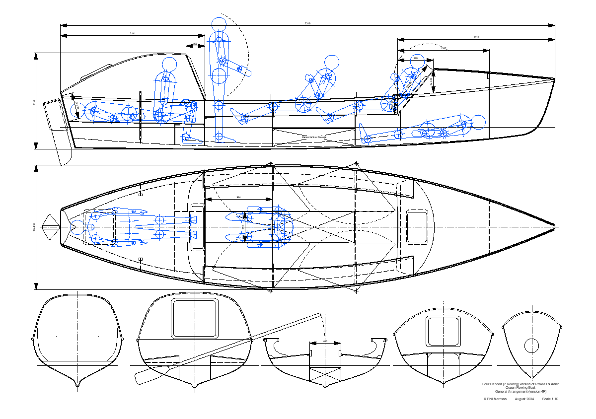 Ocean Rowing Boat Plans [How To &amp; DIY Building Plans] Boat