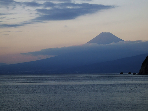 幻想的夕方富士山！