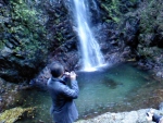 11月東京ツアー（まぐ合いコラボ）滝にて龍笛
