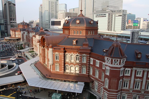 ＫＩＴＴＥ屋上からの東京駅