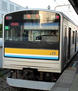 海芝浦駅の205系電車