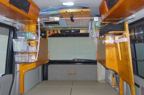 床パネル軽量化、折畳み収納カセットコンロ、小物収納3段ラック製作 - SL エブリイ ホームメイドキャンパー ブログ