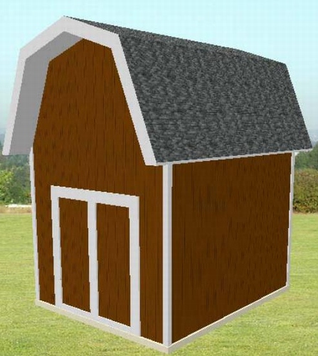 10x14 tall gable shed plan