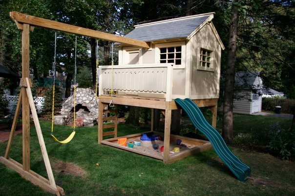 Wood Playhouse Plans How To Build An Easy Diy Woodworking