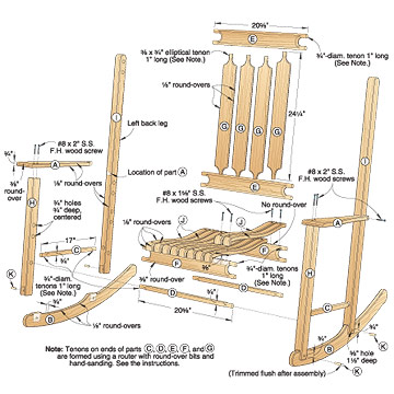 Wooden Rocking Chair Plans How To build a Amazing DIY ...